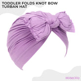 Compact and Stylish Baby Cap (Bow Purple)